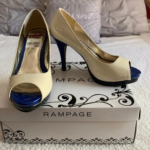 Rampage Peep Toe Heels - Picture 2 of 6